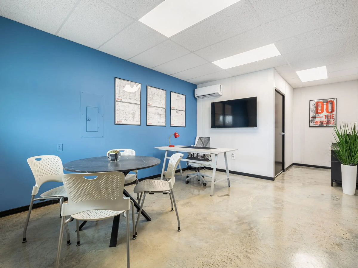 Finished office inside a Dacy suite